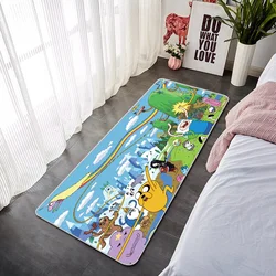 Adventure Time Washable Non-slip Kitchen Rug Room Floor Carpet Door Mat Custom Home Carpets Bathroom Mats Entrance Doormat Rugs