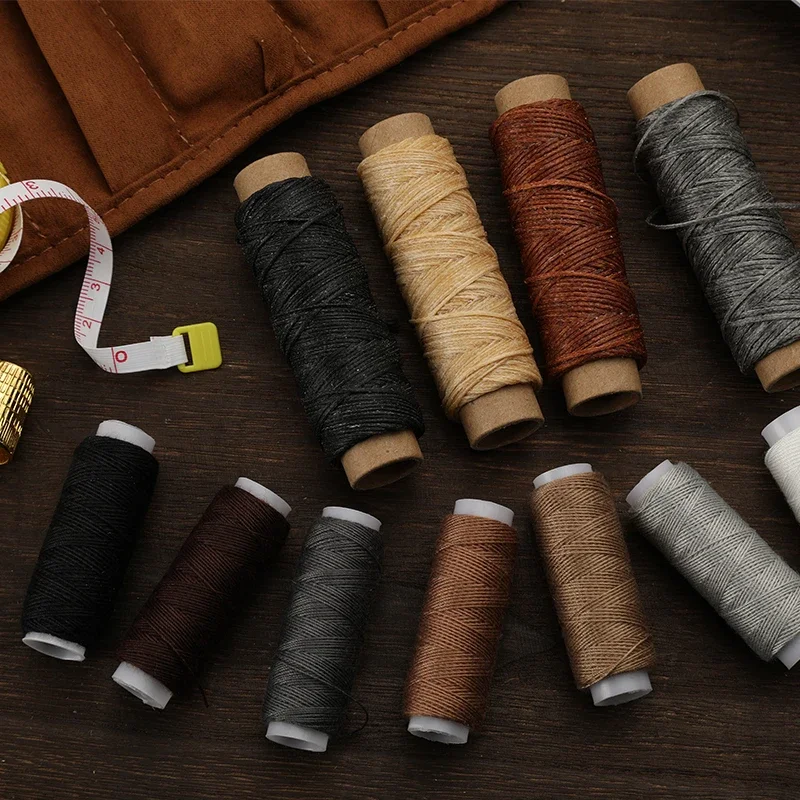 KRABALL Professional Leather Craft Tool Kit Hand Sewing Repair Kit Wax Thread Stitching Punch Carving Work Groover DIY Tool Set view 4
