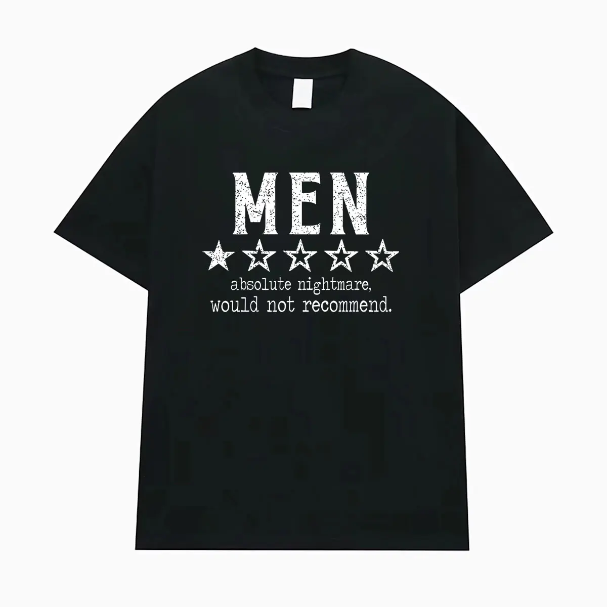 Men One Star Review Funny Absolute Nightmares Would Not Recommend T-shirts Men Women Retro Classic 100% Cotton Oversized T Shirt