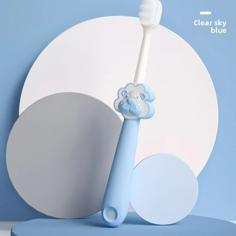 Cartoon-shaped Soft Dental Toothbrush with Gentle Protective Gums, Non-slip, Safe Material for Infants and Toddlers
