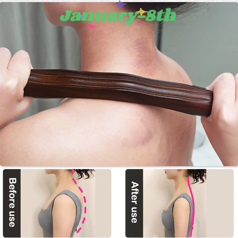 

1 шт., массажные гуаша, скребковая палочка, инструменты для спины, плеч, шеи, талии, ног, массажер, инструменты из натурального дерева, быстрый Гуа Ша