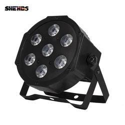 SHEHDS 7x12W RGBW/7x18W RGBWA+UV LED Flat Par Licht Ultra-Leiser Ventilator Familie Geburtstag Party Theater Hochzeit KTV Bar
