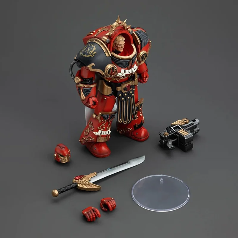 JOYTOY Warhammer Horus Heresy ตัวเลขการกระทํา 1/18 Scale Blood Angels Legion Praetor ทหารรุ่นของเล่นเด็กของขวัญเครื่องประดับ