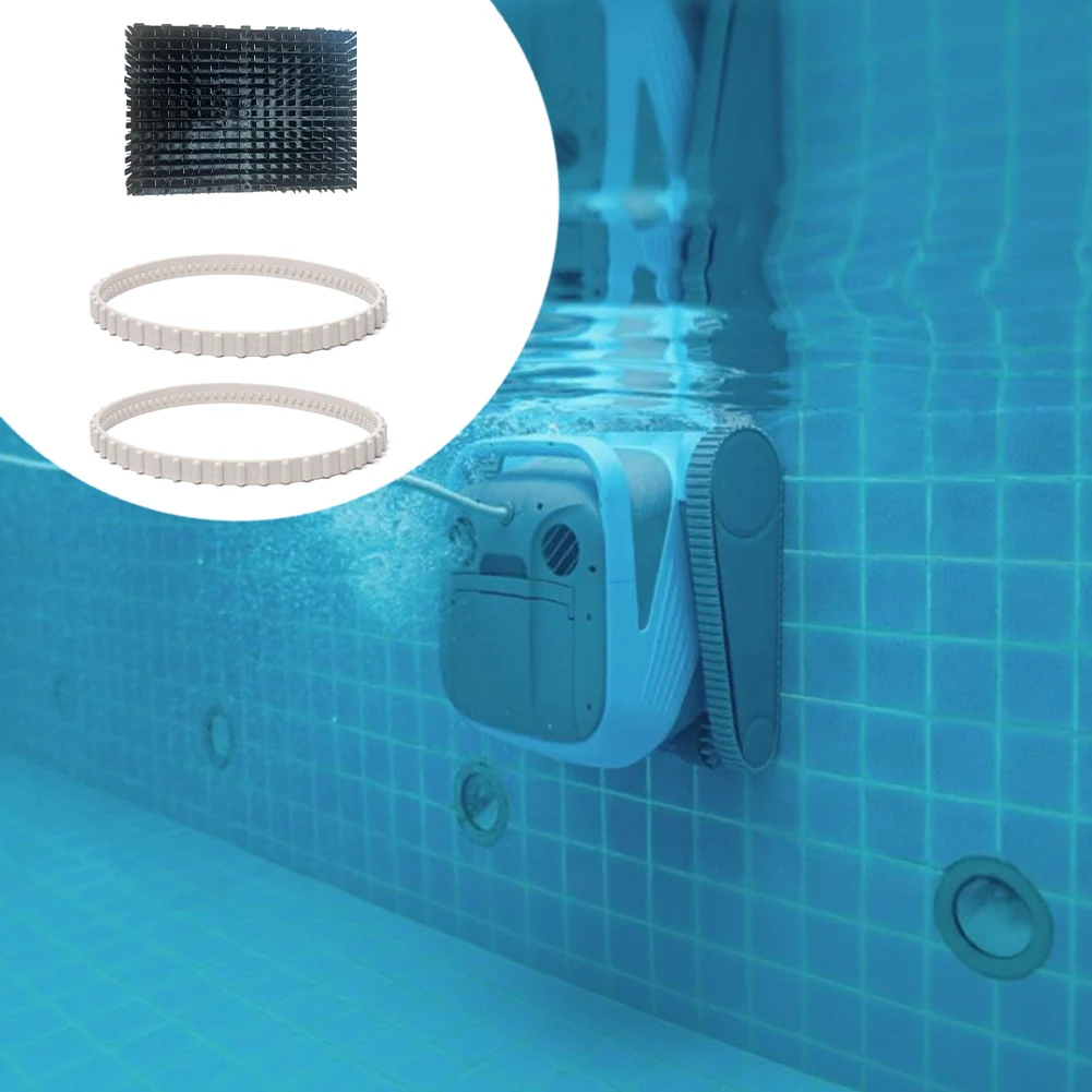 

Track Replacement Roller Brush Kit Soft Tread Drive Belt Sturdy Construction Improved Cleaning Efficiency As Shown Pool Cleaning