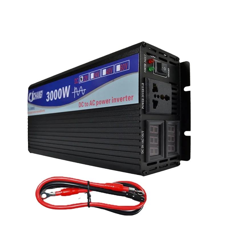 High Power Pure Sine Wave Inverter 3000W ~12000W 12V 24V 48V to 110V 220V Voltage Transformer Home Solar Inverter Car Inverter