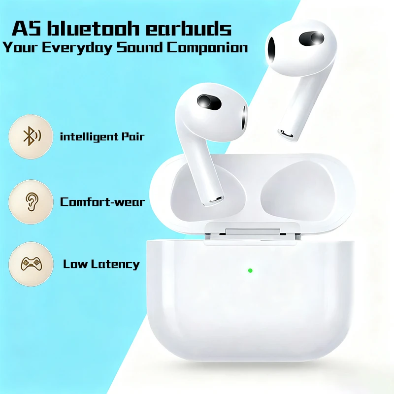 A5-Hi-Res Audio True Wireless Earbuds, Wireless Charging Case, Compact Body - Studio-Grade Sound in Your Pocket