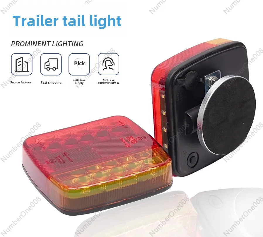 Trailer LED Highlight Car European Tail Light Transmitter Cross-border Export AliExpress LED Truck Truck Signal Light