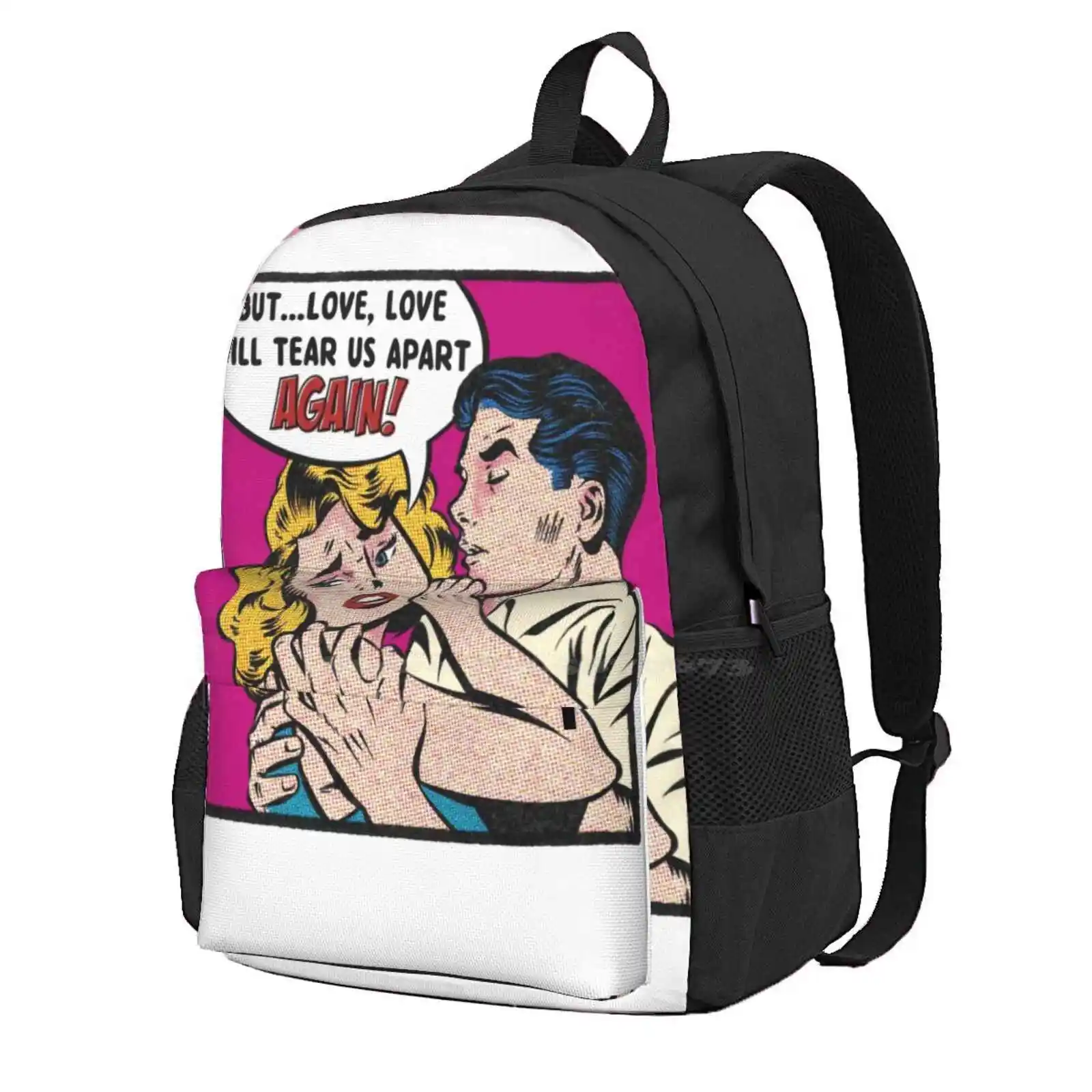 Love Hot Sale Schoolbag Backpack Fashion Bags New Wave Indie Punk Music Stuffbymarkuk Stuff By Mark