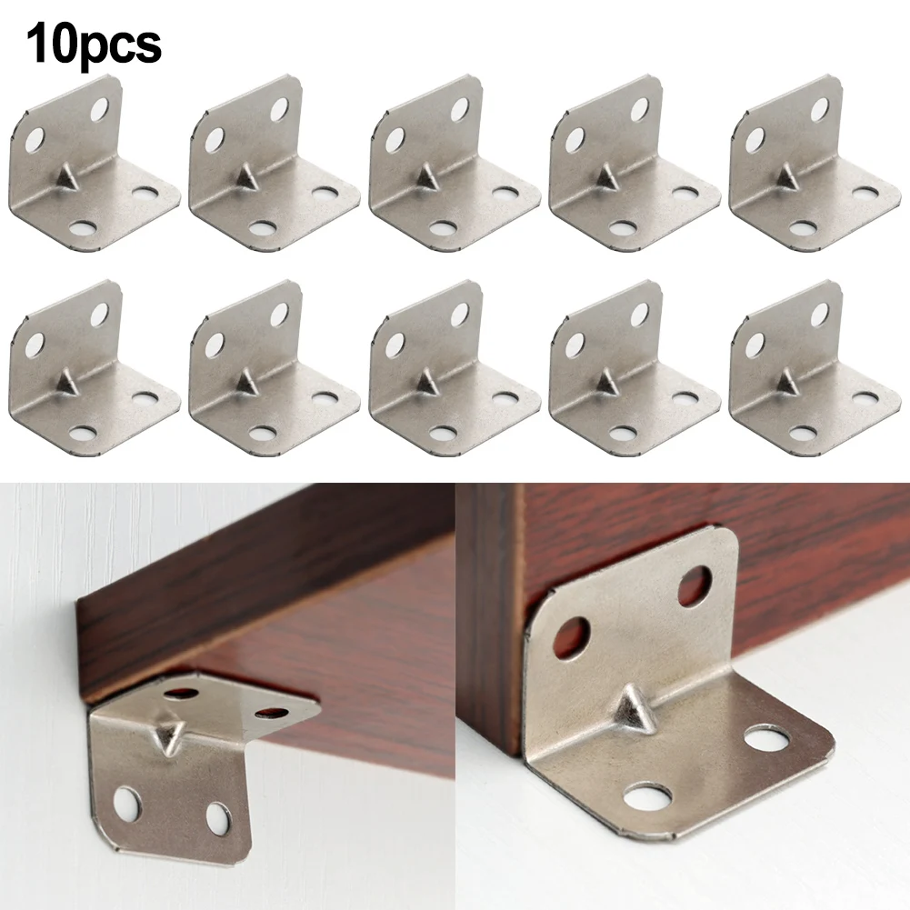 10/20PCS Iron Straight Corner Bracket 30*20mm Furniture Nickel Iron L Angle Bracket Hardware Right Angle Coat Cabinet Household