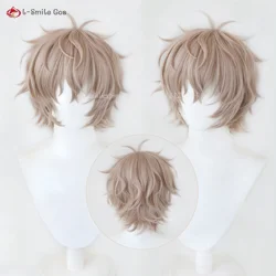 Anime Choji Tomiyama Cosplay Wig Short Cruly Wigs Heat Resistant Synthetic Hair Halloween Party Wig + Wig Cap