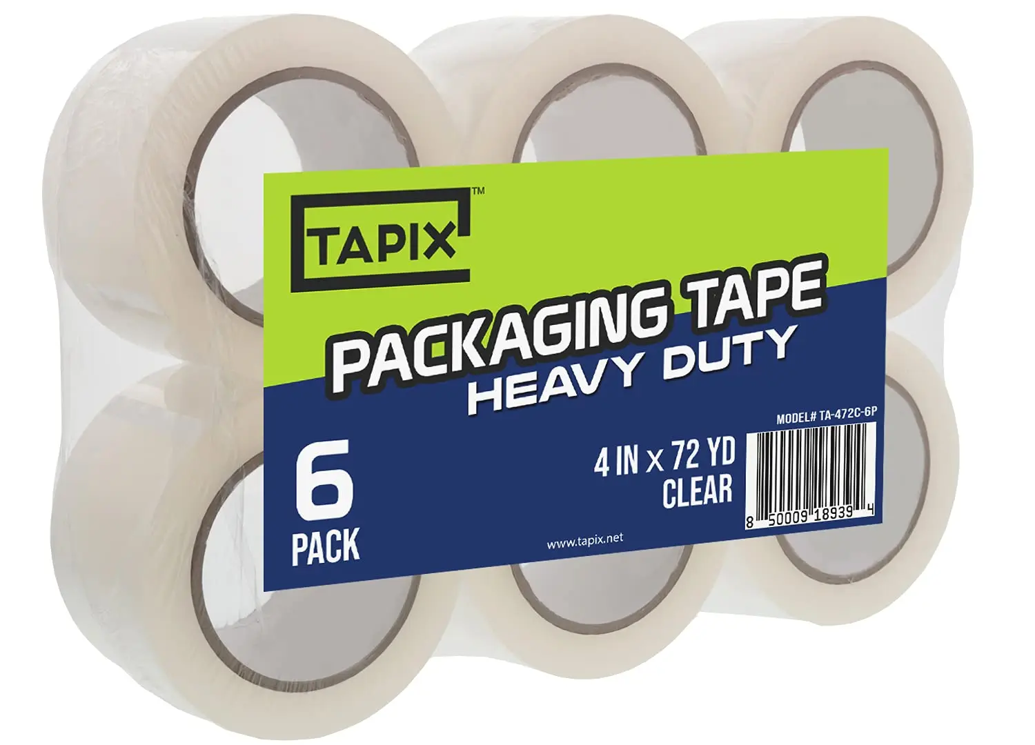 

Wide Packing Tape 4 inch 6 Pack, Label tection Tape, Clear, 72 Yards