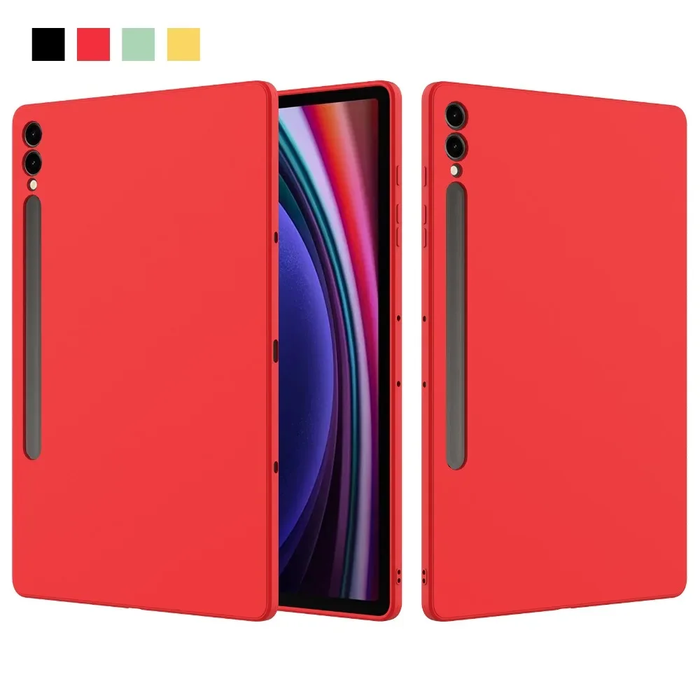 for Samsung Galaxy Tab S10 S9 Ultra Plus 2023 Case Liquid Silicone Skin Feeling Soft Shockproof 14.6 12.4 11 Tablet Cover Shell