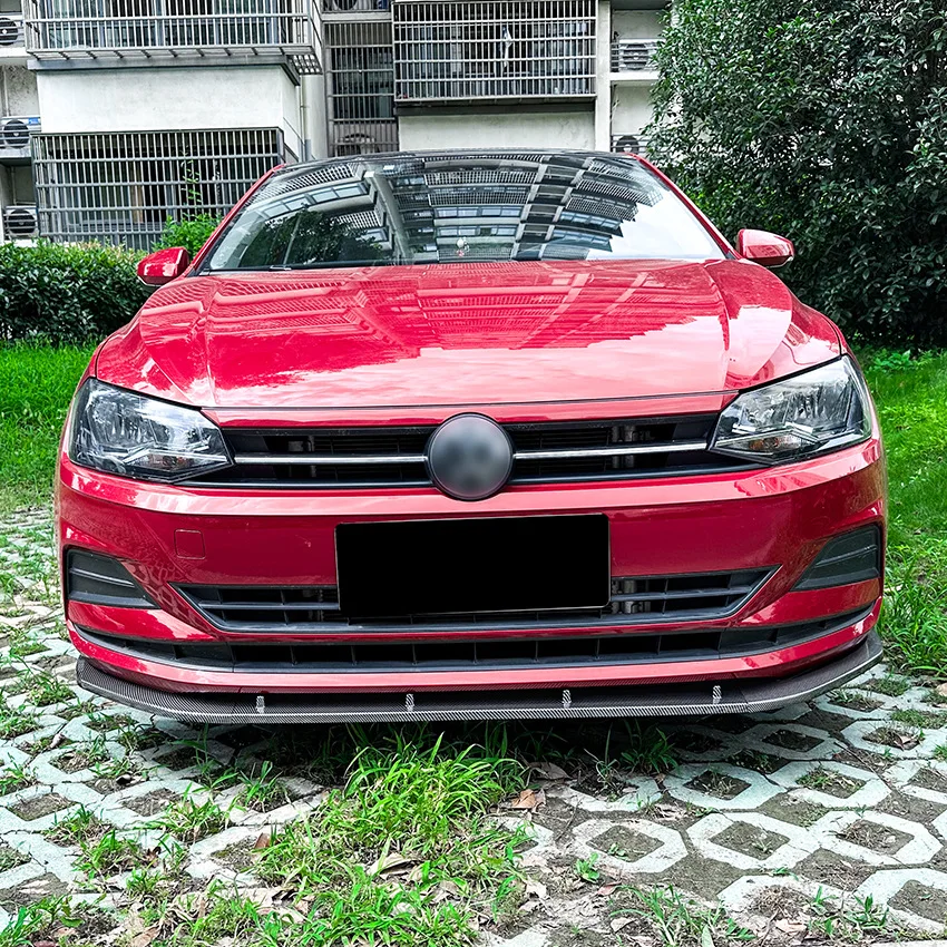 

Diffuser Splitter Tuning Guard Car Accessories For Volkswagen Polo MK6 2018+ Front Bumper Spoiler Lip Lower Body Kit