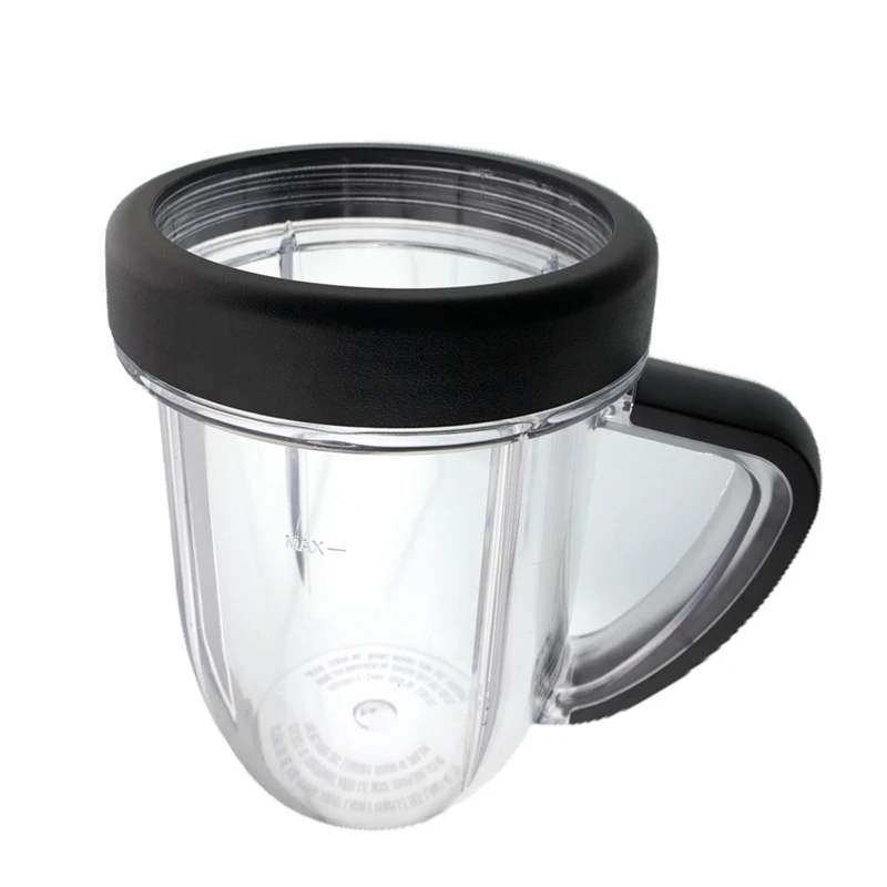 Parts 30 Ounce Cup Jar With Handle Mug With Lip Ring Part, Compatible For Nutribullet RX 1700W NB-301, 2 Pack