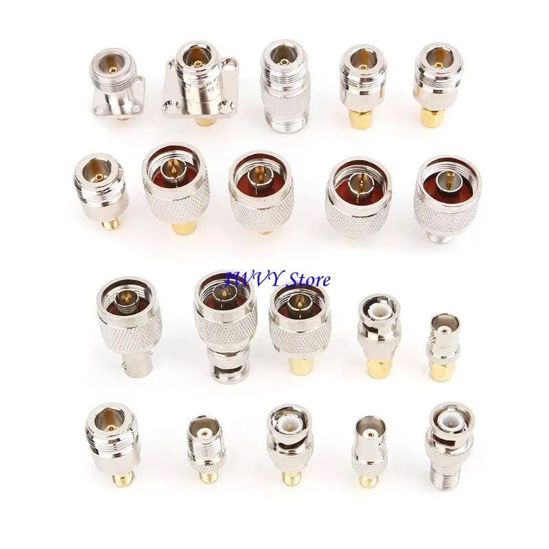 

573A 20pcs N Type BNC TNC SMA RF Connector Adapter Test Converter