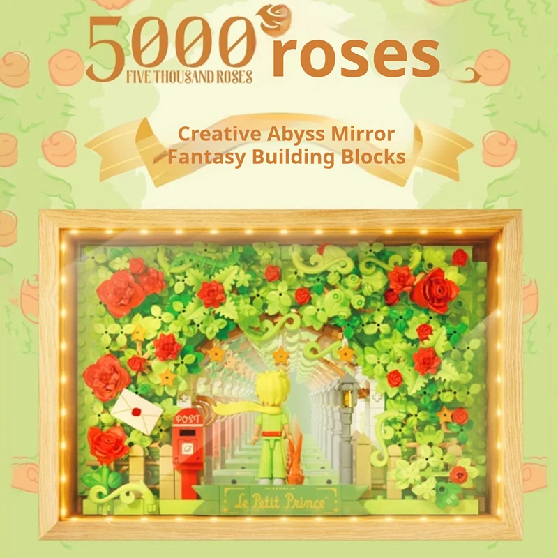 

Светящиеся зеркальные рамы принца, стройность, строительные блоки, светящаяся игрушка-головоломка для детей