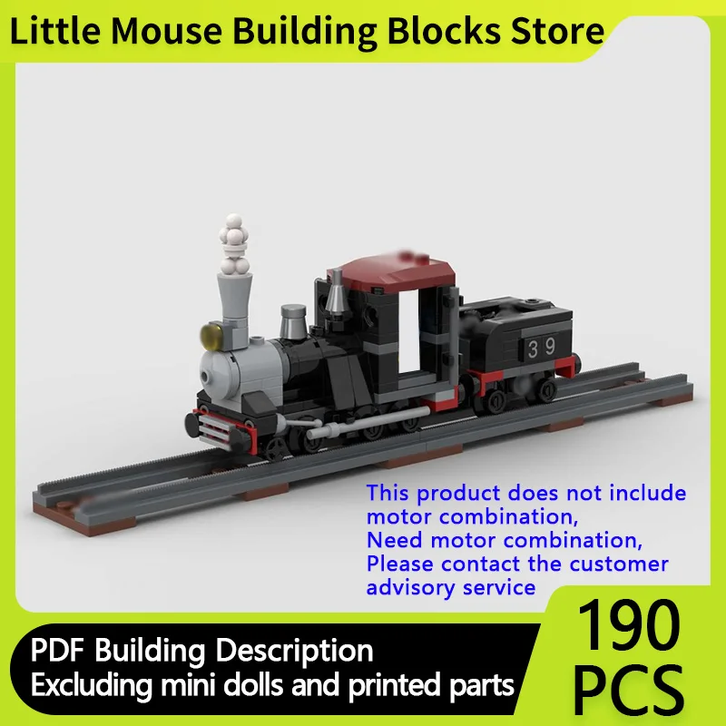 

City Car Model MOC Building Bricks Railway Steam Locomotive Modular Technology Children Holiday Gifts Assemble Toys Suit