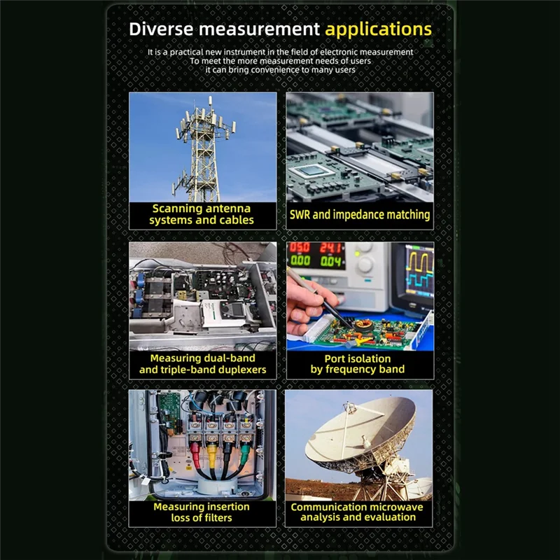 

A36T-Portable Nanovna Vector Network Analyzer 3.98 Inch Touch Screen 10Khz-1.5Ghz MF VHF UHF SHF Antenna Analyzer