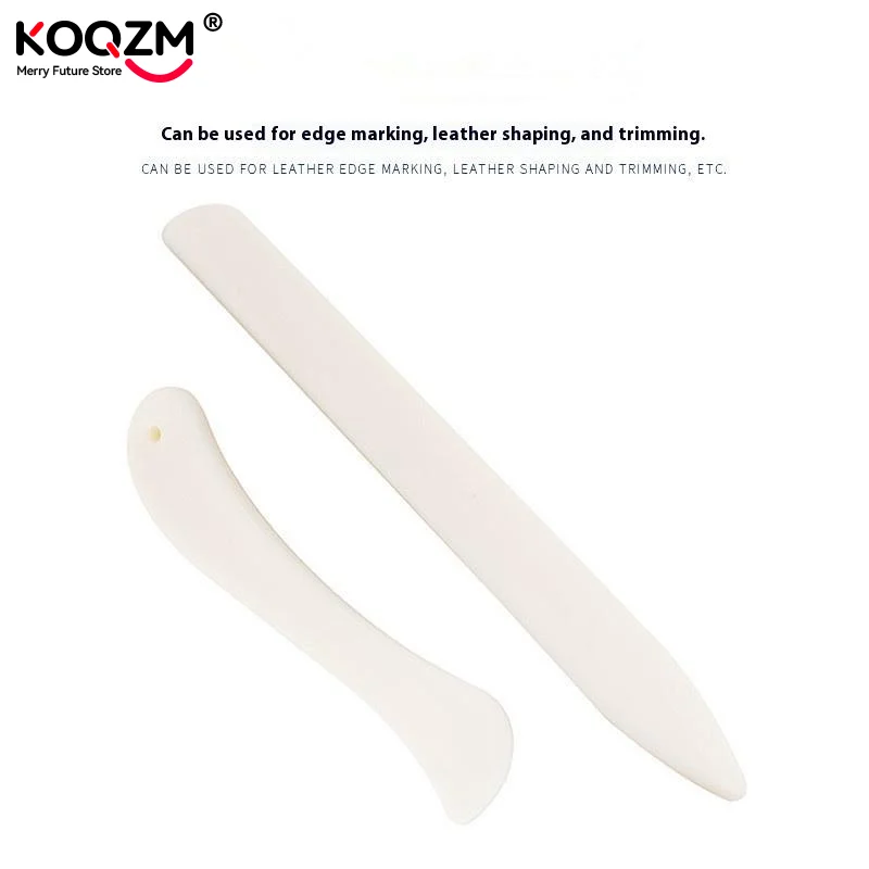 2PCS Leather Working Tool Bone Folder For Leather Craft Scoring Folding Creasing Edges Paper Plastic Handmade Sewing Tools Part