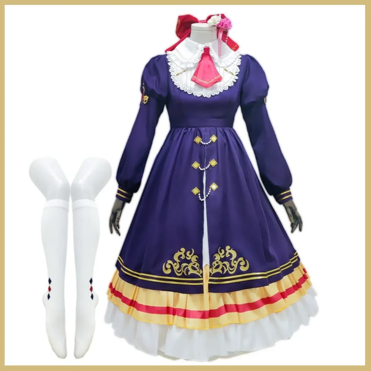 Umamusporcelain Game: azole Derby DaipiercadrenCosplay Costume pour femme, perruque, robe de soirée, jupe de princesse, carnaval Kawaii, Noël trempé