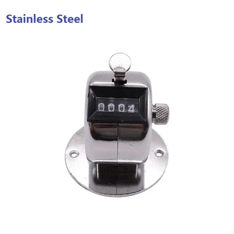 10Pcs Mechanical Tally Counter Stainless Steel Hand held Counters 4 Digit Coach Manual Portable Counter Hand Golf Clickers