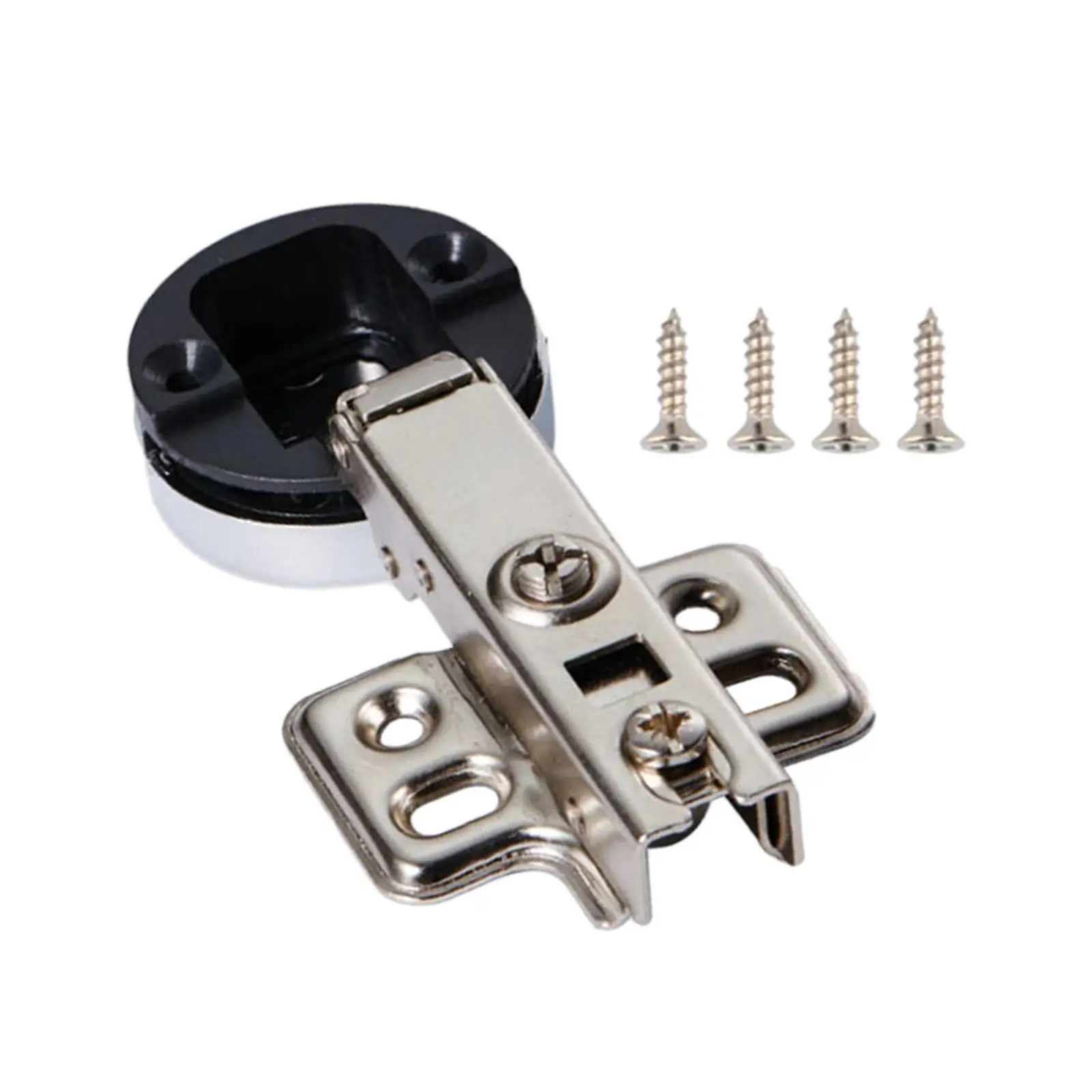 Concealed Glass Door Hinge Soft Closing Steel Furniture Cabinet Hinges with Screws for Home Kitchen Cabinet and Cupboard