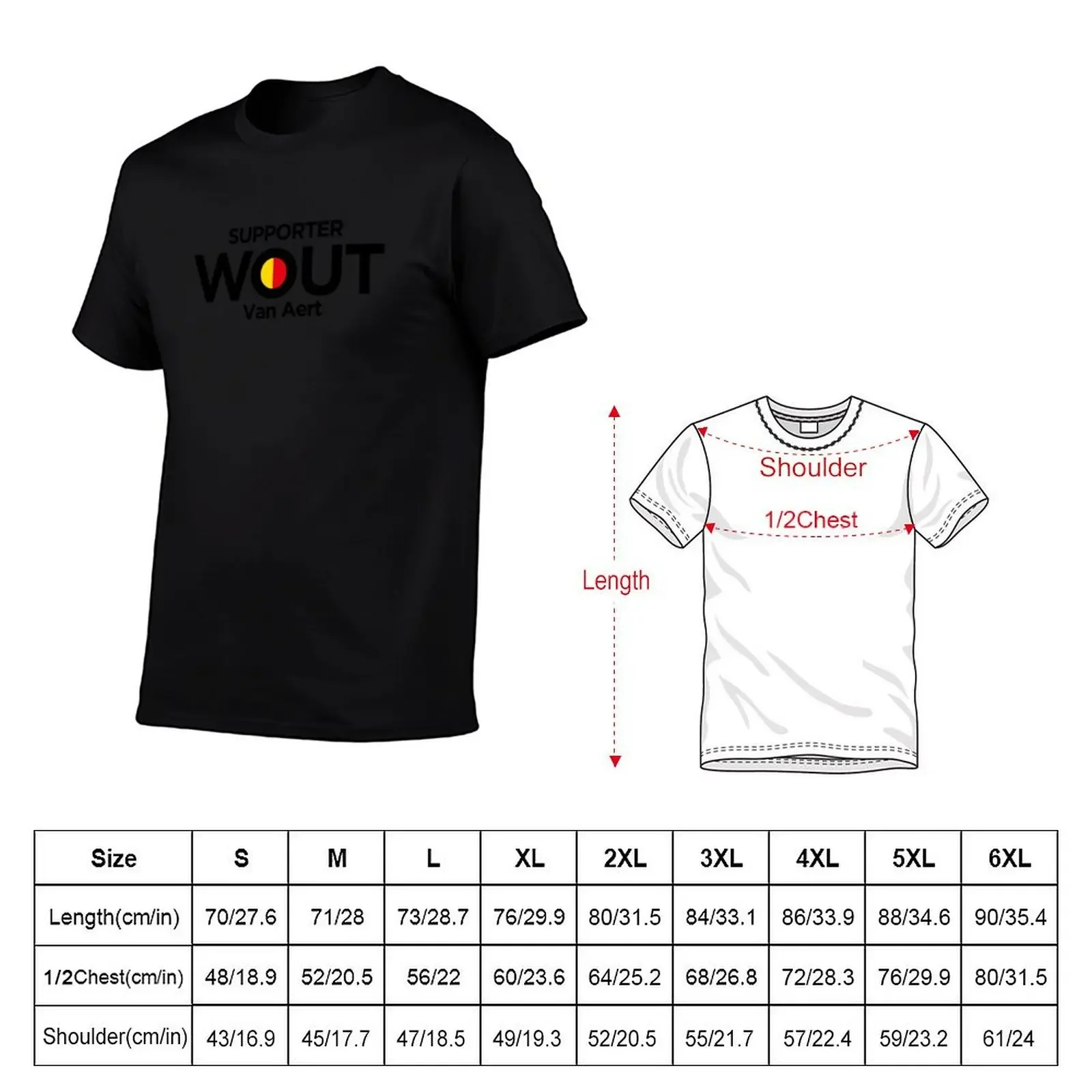 Supporter Wout van Aert T-Shirt cute tops quick-drying designer shirts anime stuff plain white t shirts men