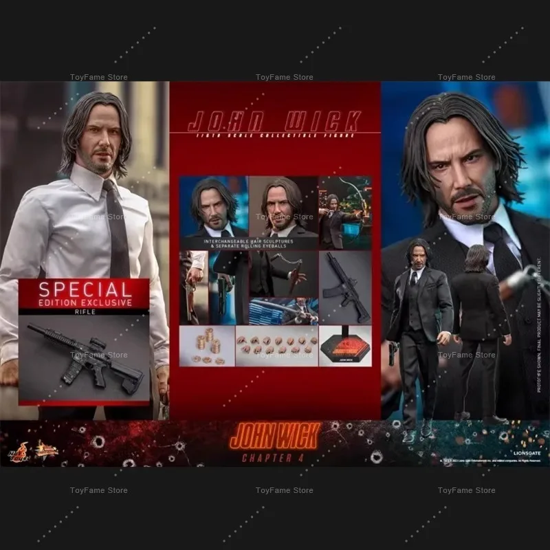 In Stock Original Hot Toys 1/6 MMS729 Killer John Wick Special Edition Action Figure Collection Gift Ornament view 2