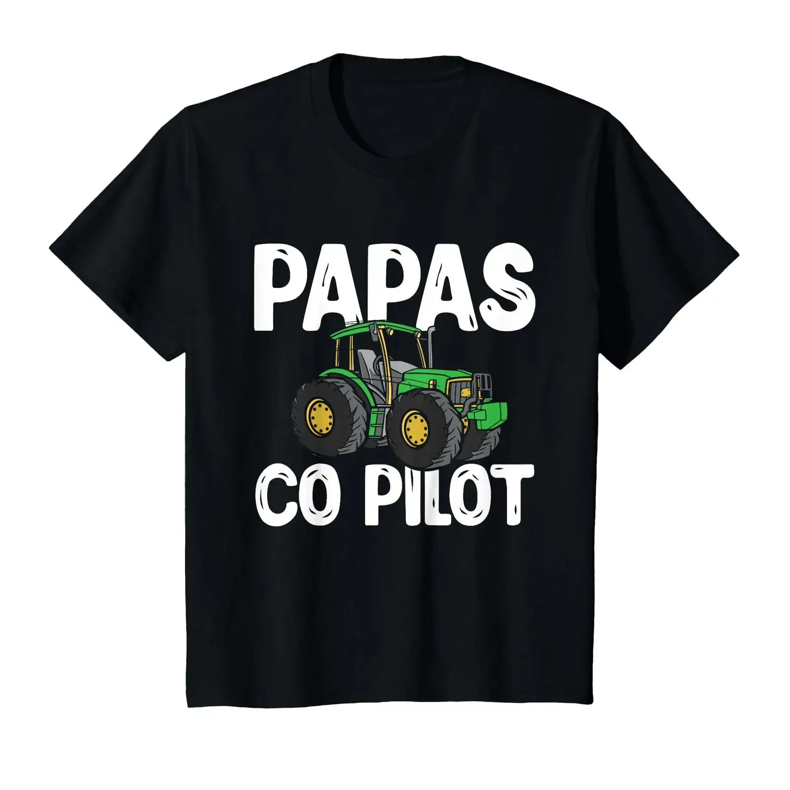 Future Farmer Tractor Dad's Co Pilot T Shirt vintage Washed Stylish designer clothes Versatile Comfortable streetwear fashion