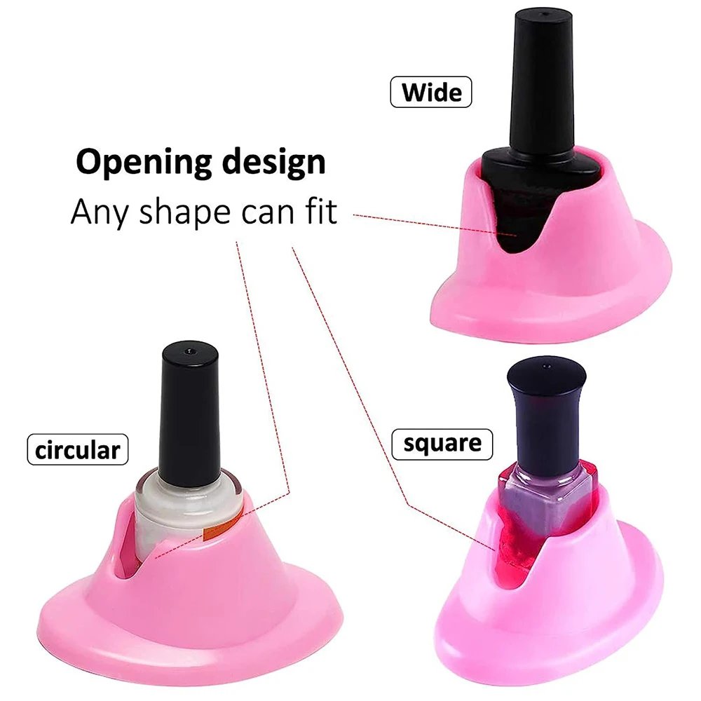 Porte-vernis à ongles en Silicone, support de bouteille Anti-déversement, bricolage Salon de manucure, organisateur d'ongles, présentoir, outils d'art des ongles, accessoires