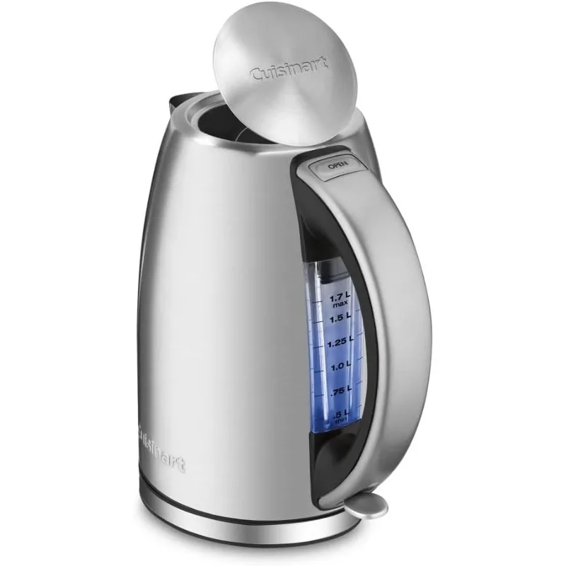 JK-17P1 Cordless-Electric-Kettle, 1.7-Liter, Stainless Steel