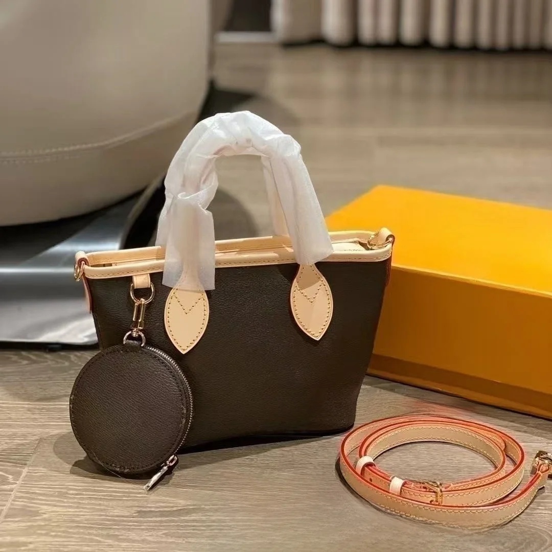 Neverfull BB Tote Bag Crossbody Einzel-Schultertasche Einkaufstasche Damen-Korbtasche Leder City Chic Sommer Bestseller