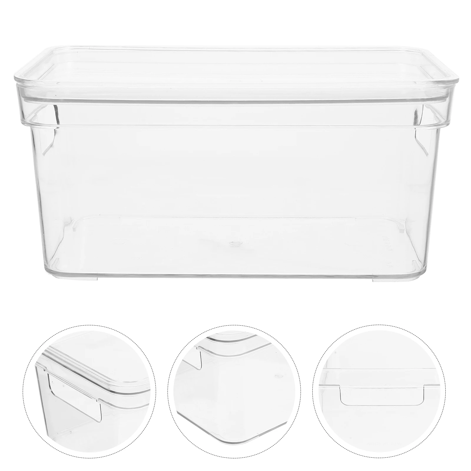 

Clear Desktop Storage Organizer Transparent Box For Makeup Cosmetics Jewelry Office Home Student Multi-Function Stackable