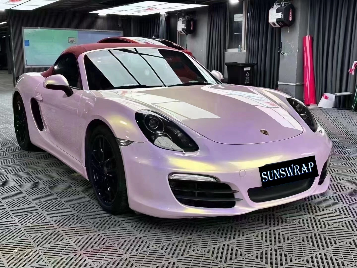 

2025 Glazed pink gold Gloss Metallic Vinyl Wrap Car Covering with PET Liner auto body stickers vehicle wrapping foil