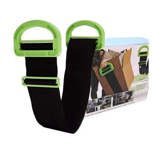 Imagem -02 - Correias de Elevação Ajustáveis para Móveis Caixas Move House Tool Belt Colchão Verde Strap Equipe Correias Fácil Transmitir