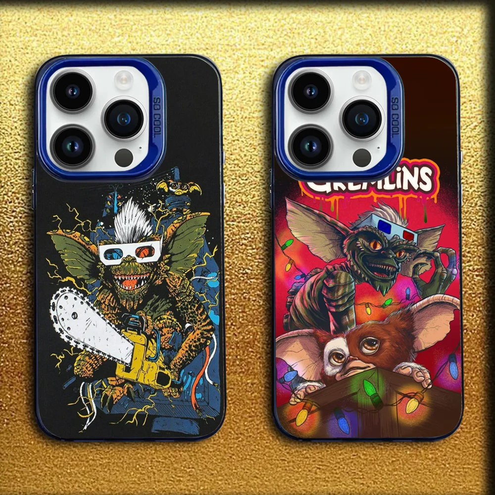

G-Gremlins Gizmo Phone Case For iPhone 16,15,14,13,12,11,Mini,Pro,MAX Blue Matte Silicone Cover