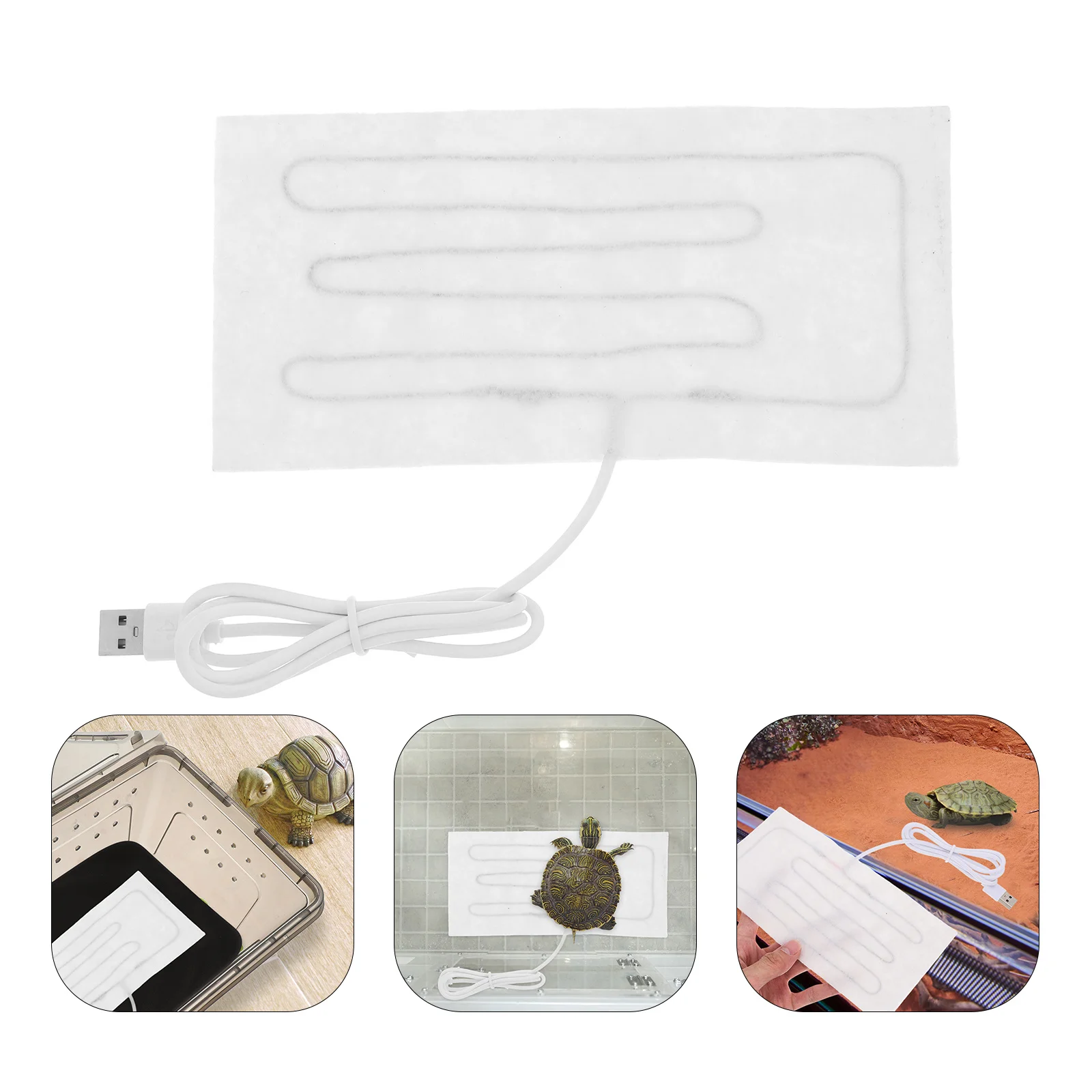 

USB Electric Heating Pad for Pets Fast Heating Pet Mat Reptiles Small Animals Puppy Cat Bed Keep Warm Electric Pet Pad