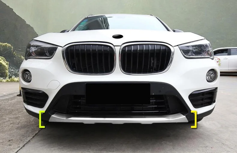 For BMW X1 F48 2016-2020 High Quality Stainless Steel Car Front Rear Bumper Protector Splitters Guard Plate