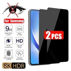 Vidrio antiespía para Samsung, Protector de pantalla de privacidad para Samsung S21, S20 FE, 5G, A73, A53, A33, A23, 5G, A72, A52, A32, A70, A50, A71, 2 unidades