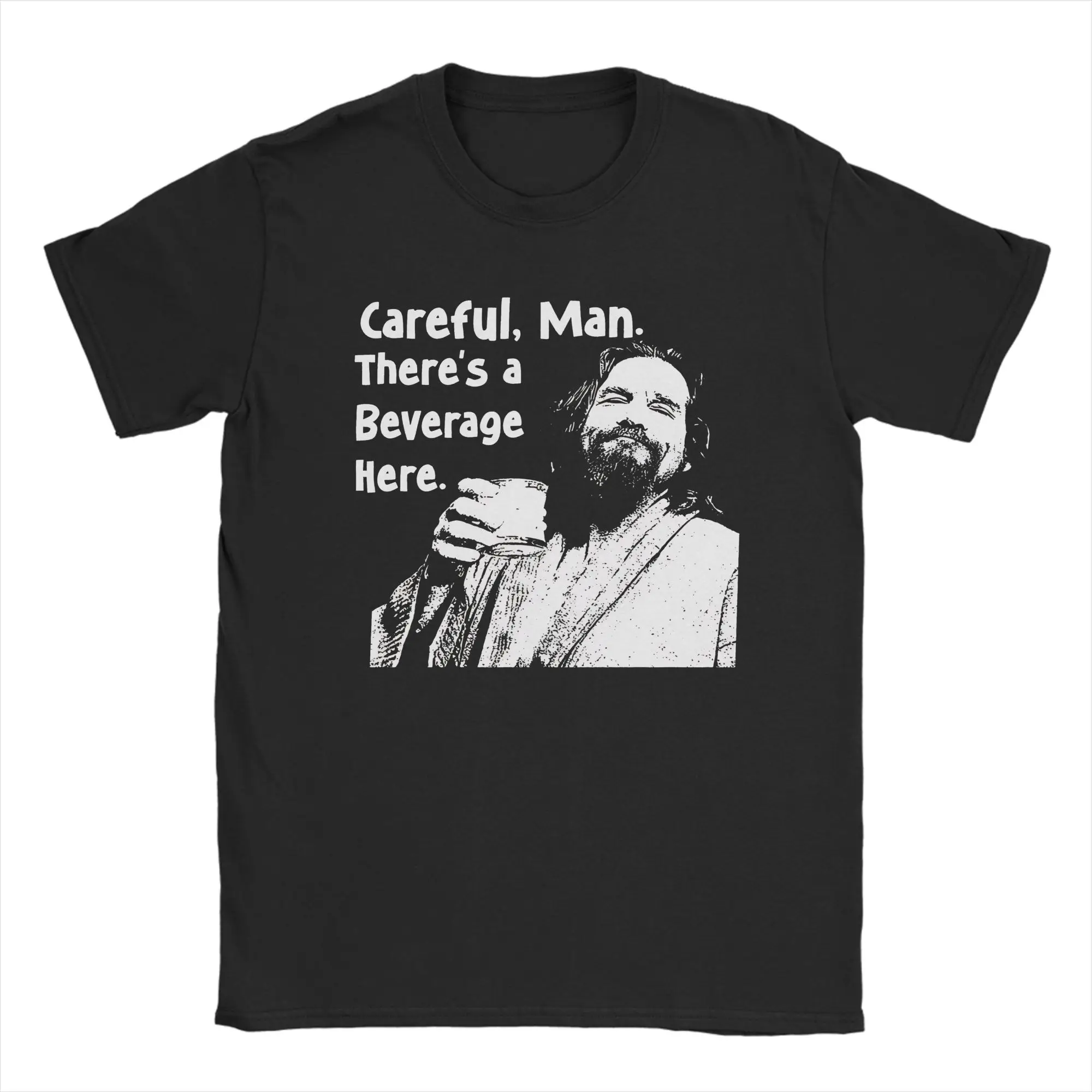 

Футболка The Big Lebowski, мужская юмористическая футболка из 100% хлопка, футболка с круглым вырезом и короткими рукавами, топы для вечеринок