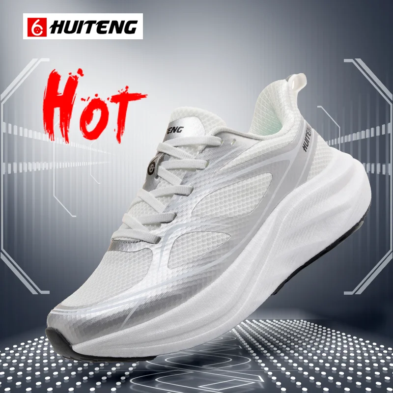 New Cushioning Running Shoes For Men Suitable Heavy Runners Lace Up Sports Women Non-slip Outdoor Athletic Male Sneakers