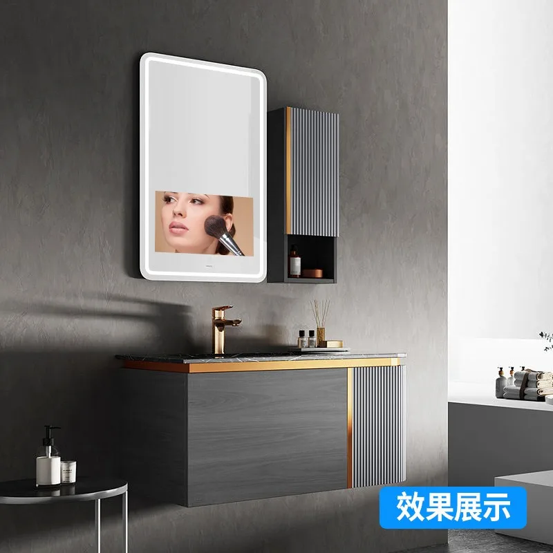 Smart Mirror Advertising Machine Bathroom Mirror Touch Screen Can Watch TV Human Body Induction Fitness