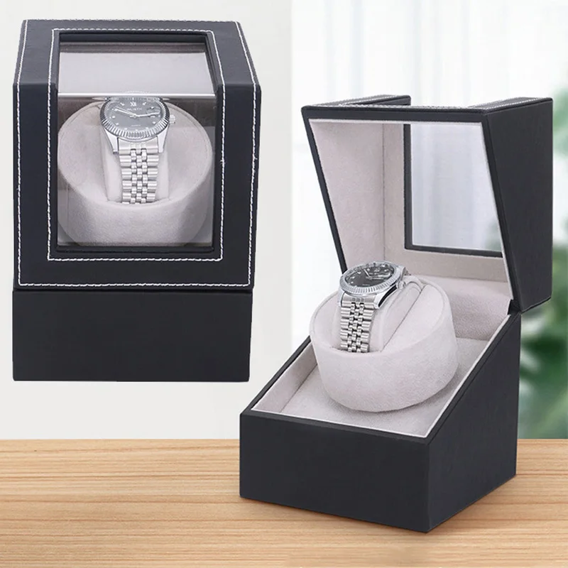 

Luxury Single Watch Winder Battery US/EU Holder Mechanical Wristwatch Winder Box Motor Shaker Automatic Wristwatch Winding Boxes