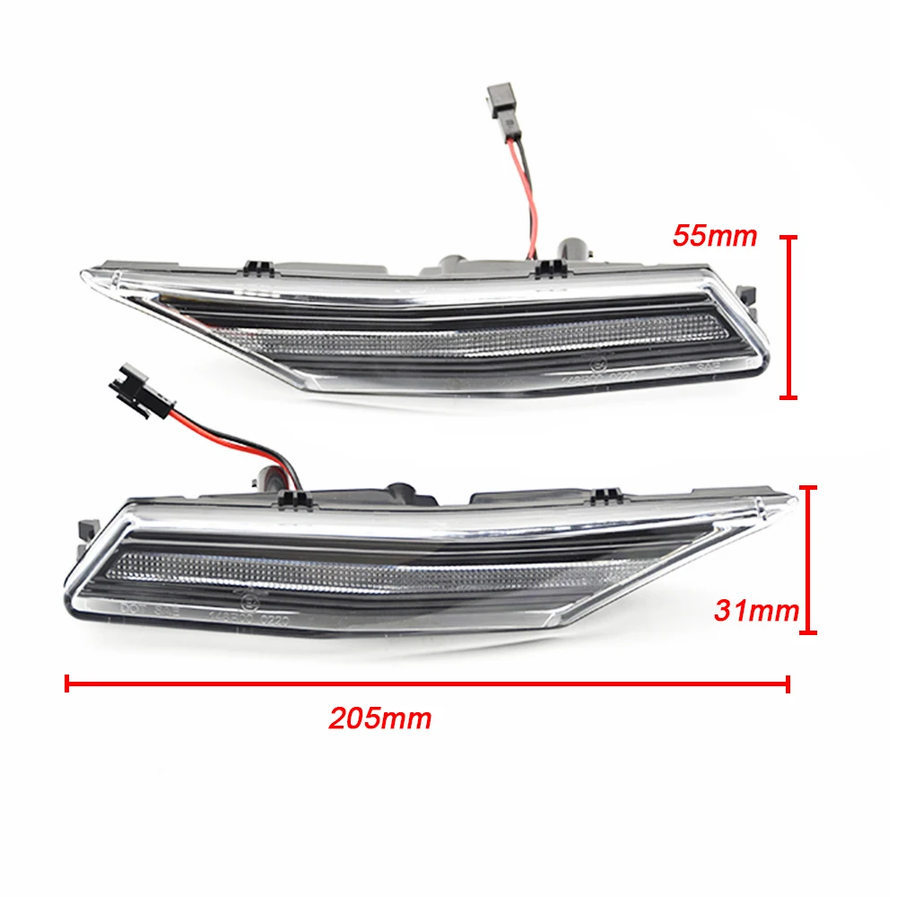 

2pcs LED Dynamic Front Side Marker Light Turn Signal Lamp For Porsche Taycan Sedan 4S 2020+ 9J1945061C 9J1945062C