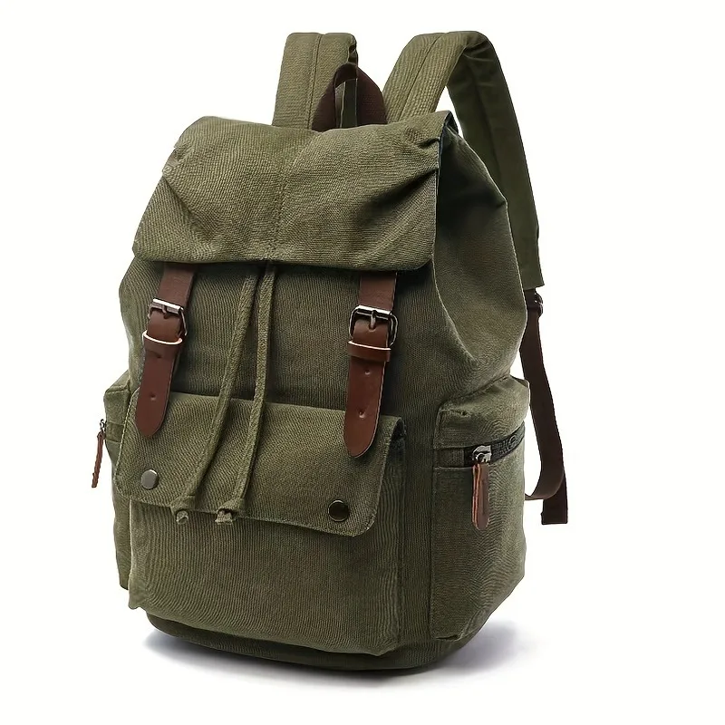 New Canvas Backpack, Stylish Korean Version Large Capacity Computer Bags, College Style Travel Backpack for Men and Women