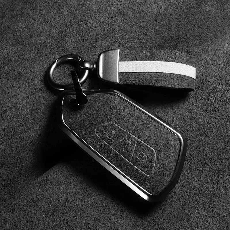 

Suitable for Volkswagen ID3 ID4 ID6 ID7 Aluminum Alloy + Suede Car Remote Key Case Cover Simple Style To Choose From