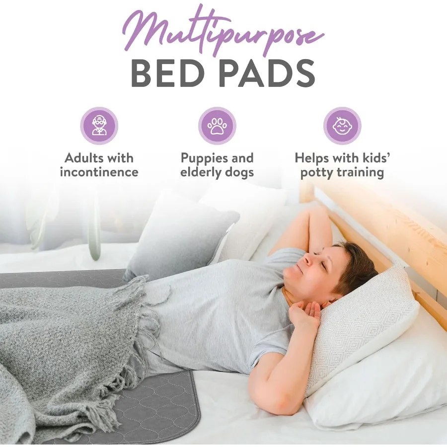 สร้างแรงบันดาลใจ Underpads |   แผ่นรองเตียงไม่หยุดยั้งแบบใช้ซ้ําได้สีเทาซ่อนคราบ |   แผ่นรองที่นอนกันน้ํา |   สําหรับผู้ใหญ่ ทารกและสุนัข 34