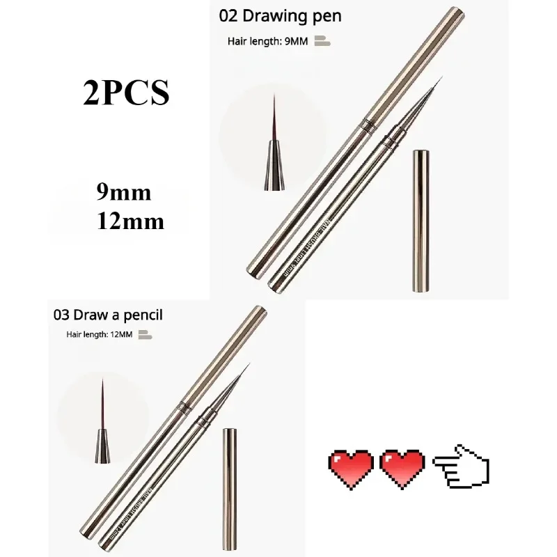 Nail Art Liner Brushes for Professional Design