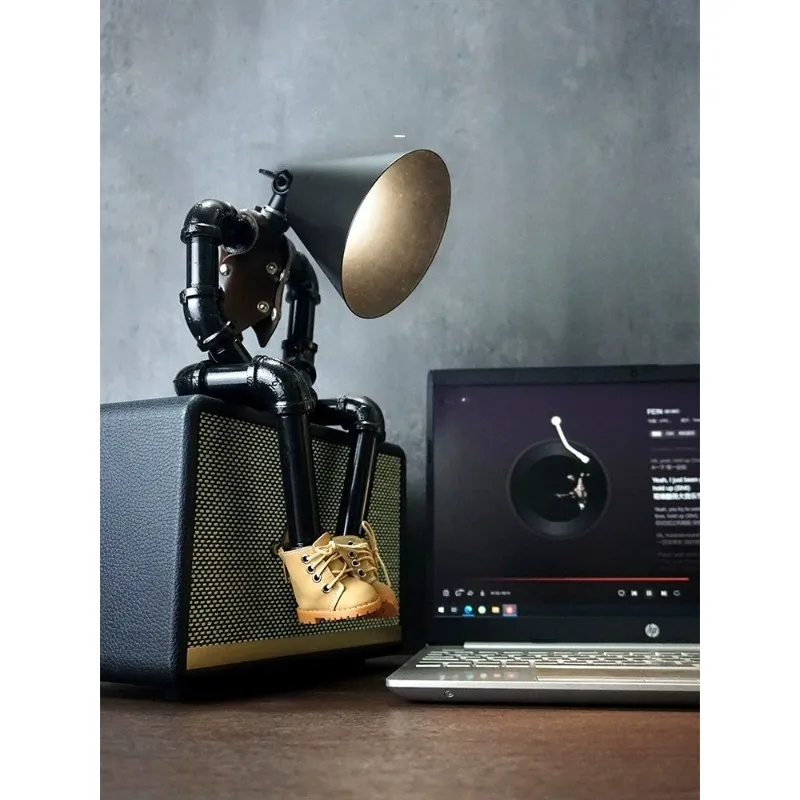 

Industrial style punk desktop ornament bedroom ambient light boys gift creative e-sports room bar cafe decoration