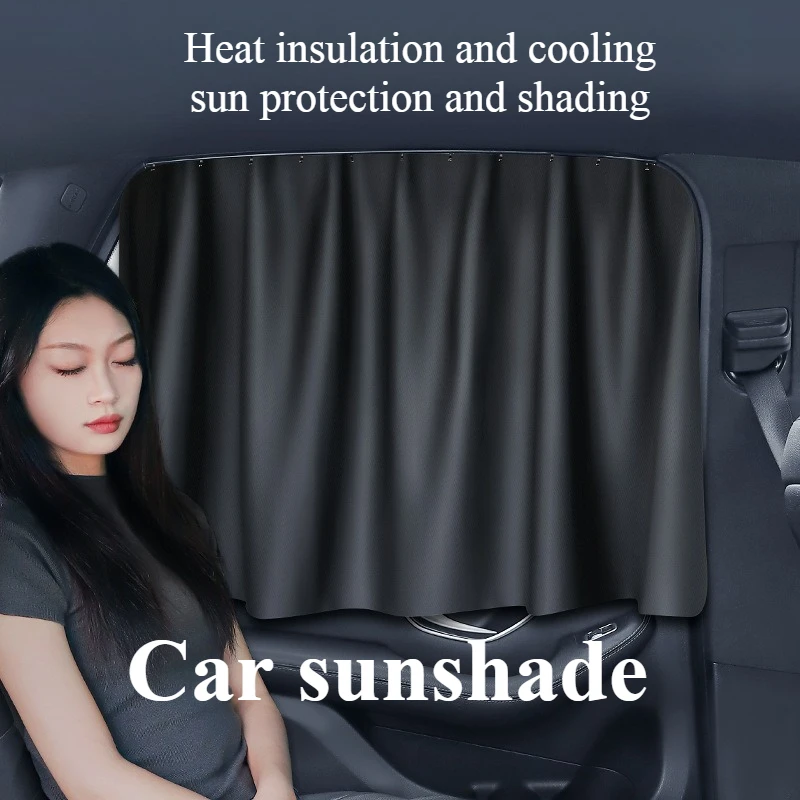 

Car Sunshade Track Type Sun Protection Heat Insulation Block Car Rear Side Curtain Car Interior Privacy Shade
